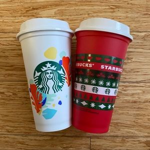 Starbucks holiday tumbler set of 2